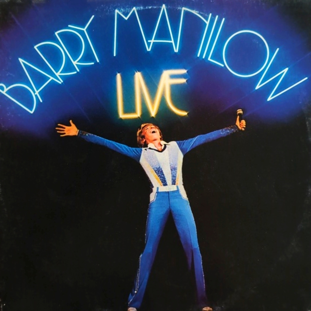 Vintage BARRY MANILOW Double LIVE Vinyl LP Record Album